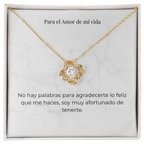 Collar Amor Eterno - Regalo para Novia con Dedicatoria