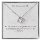 Collar Amor Eterno - Regalo para Novia con Dedicatoria